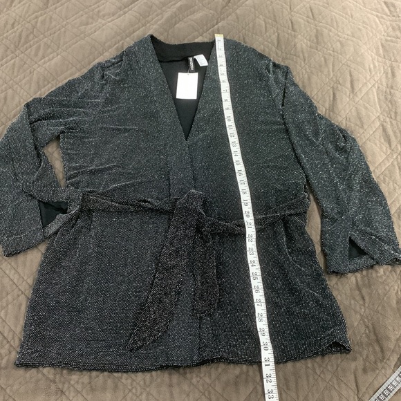 H & M Cardigan/Jacket with Tie Belt NWT size M - Picture 14 of 17